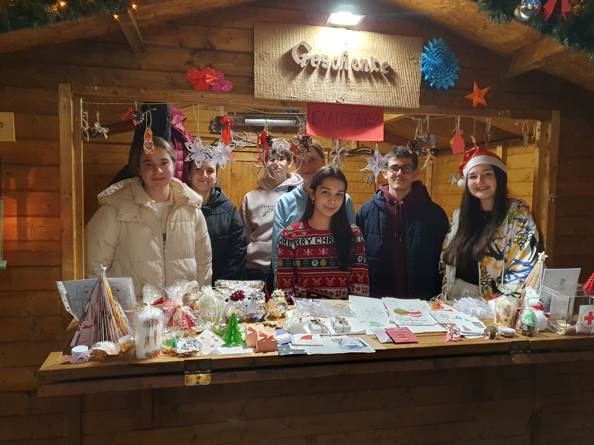 Weihnachtsstand der Klassen 10d und 10e